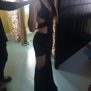 Sexy black prom dress